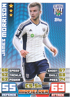 James Morrison West Bromwich Albion 2014/15 Topps Match Attax #335